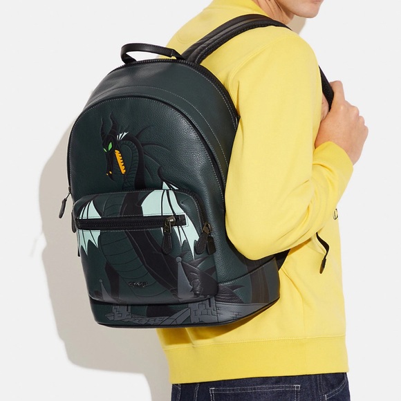 Disney X Coach West Backpack With Maleficent Dragon Motif - Picture 4 of 4